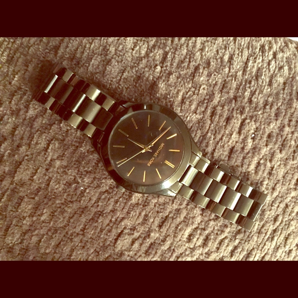 Black & Gold Michael Kors Watch