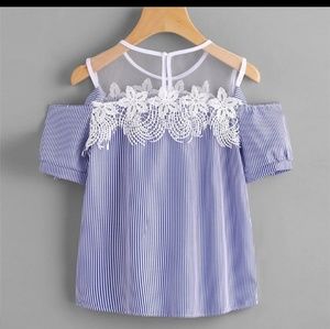 New Style Women Blouse Short Sleeve Off Shoulder L