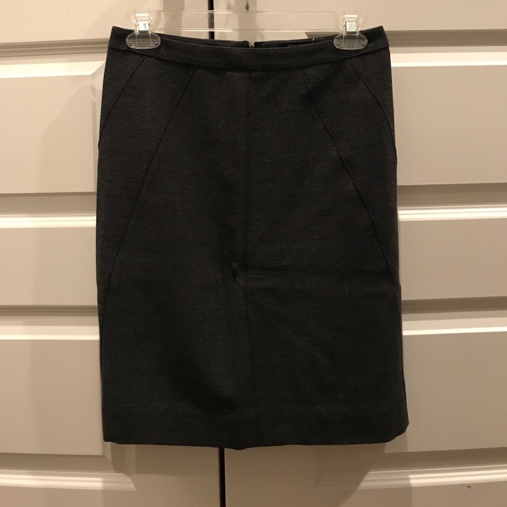 Charcoal pencil skirt