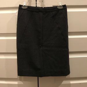 Charcoal pencil skirt