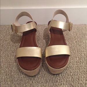 Gold sandals