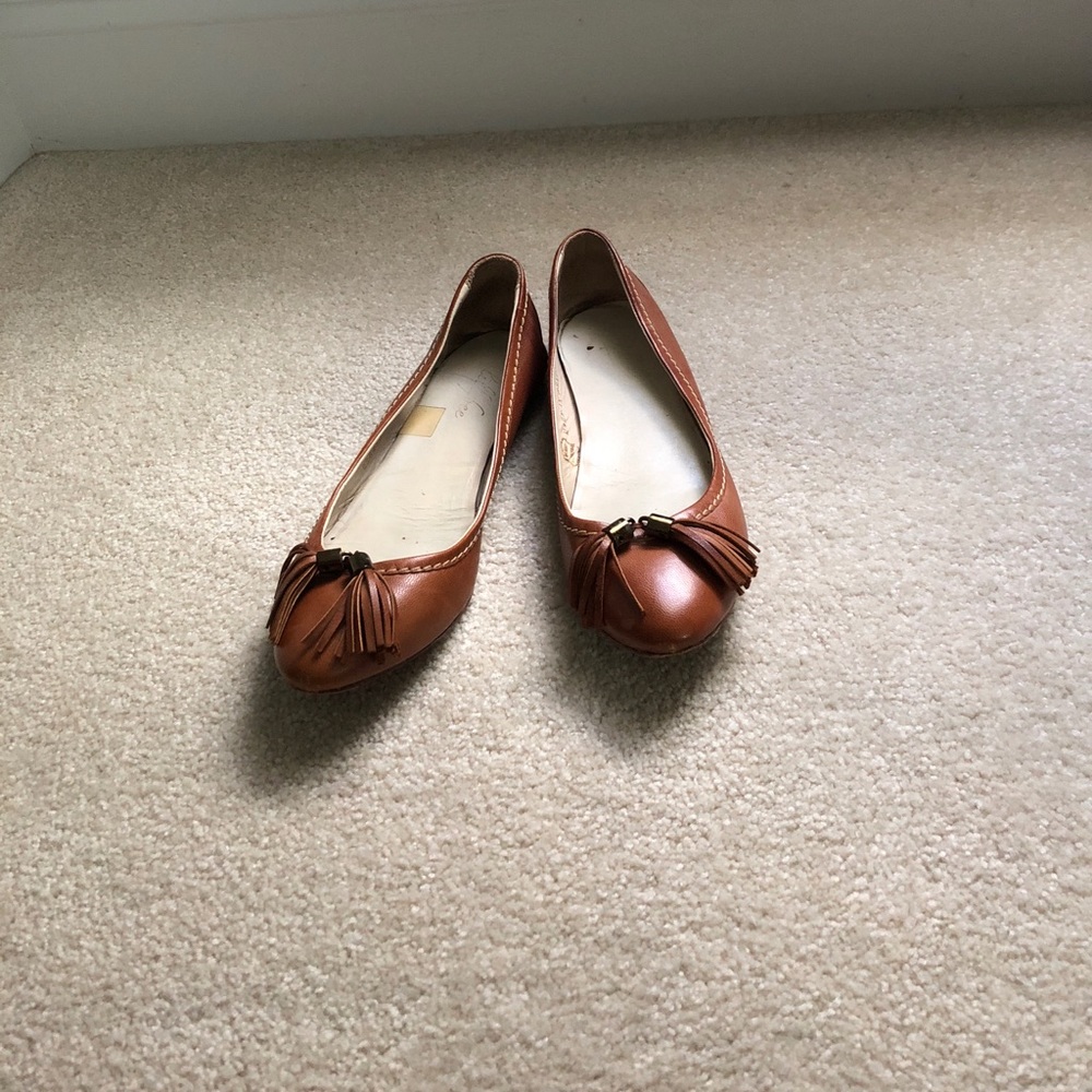 Caramel colored LillyBee flats