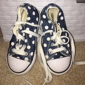 Polka Dot Toddler Converse Sneakers