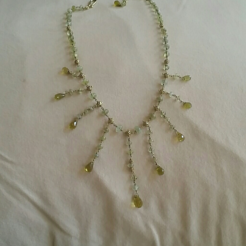 Citrine and amazonite necklace