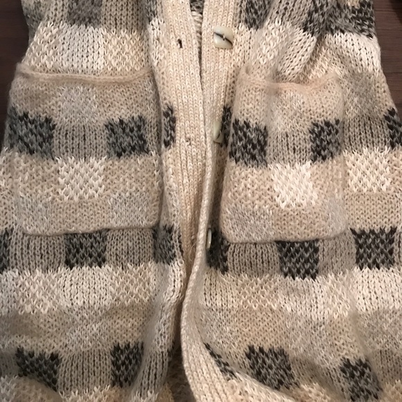 ANTHROPOLOGIE Long Cotton Wool Cardigan - Picture 3 of 3