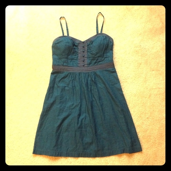 American Eagle Outfitters Dresses & Skirts - {AE} Teal dress with Structured Bodice