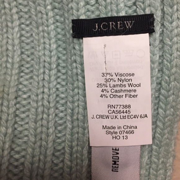 J Crew Lambswool zigzag stripe scarf - Picture 4 of 7