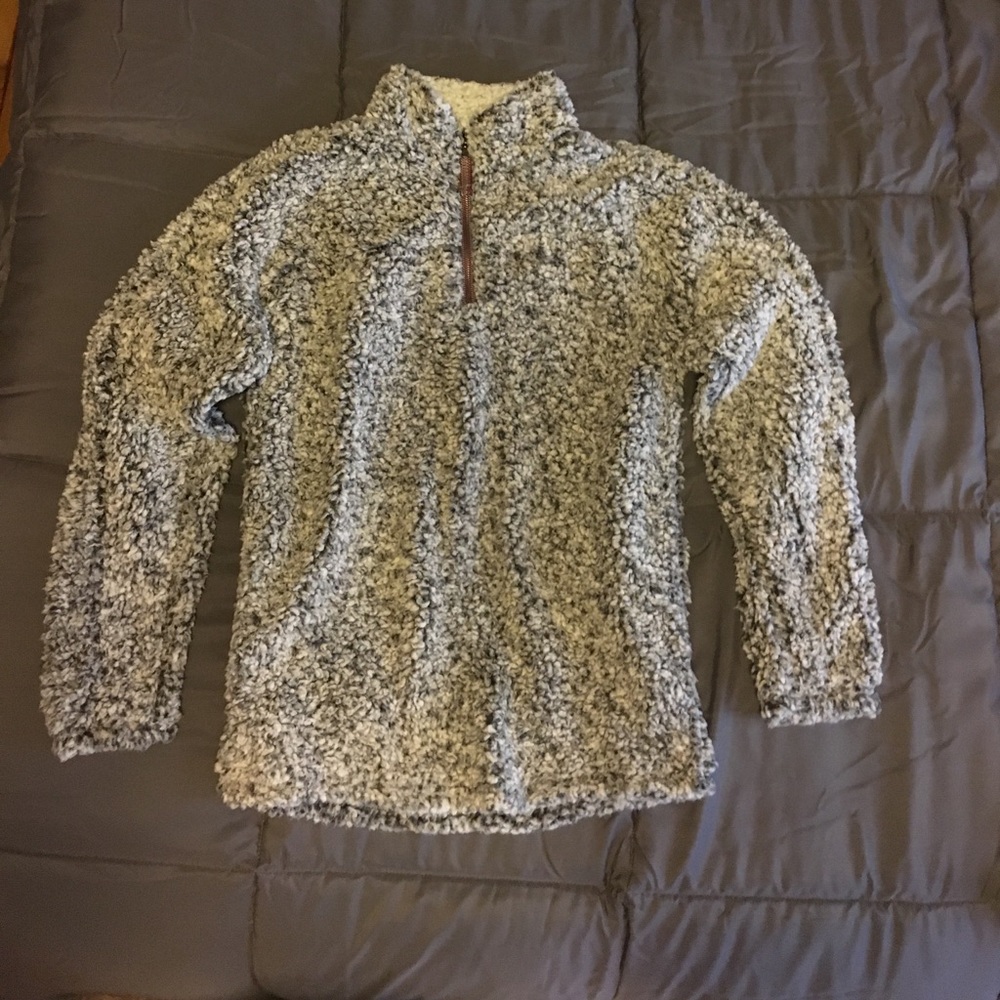 True Grit Frosty Tipped Pile 1/4 Zip Pullover