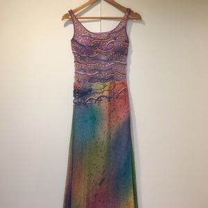 Beautiful couture colorful dress