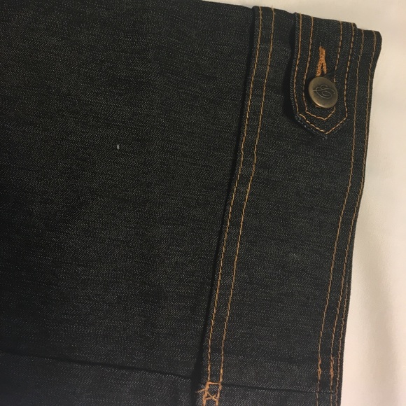 Bisou Bisou Michele Bohbot jeans Capris dark blue - Picture 2 of 6