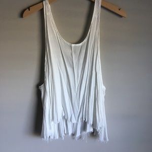 Free people white tank! Size small!