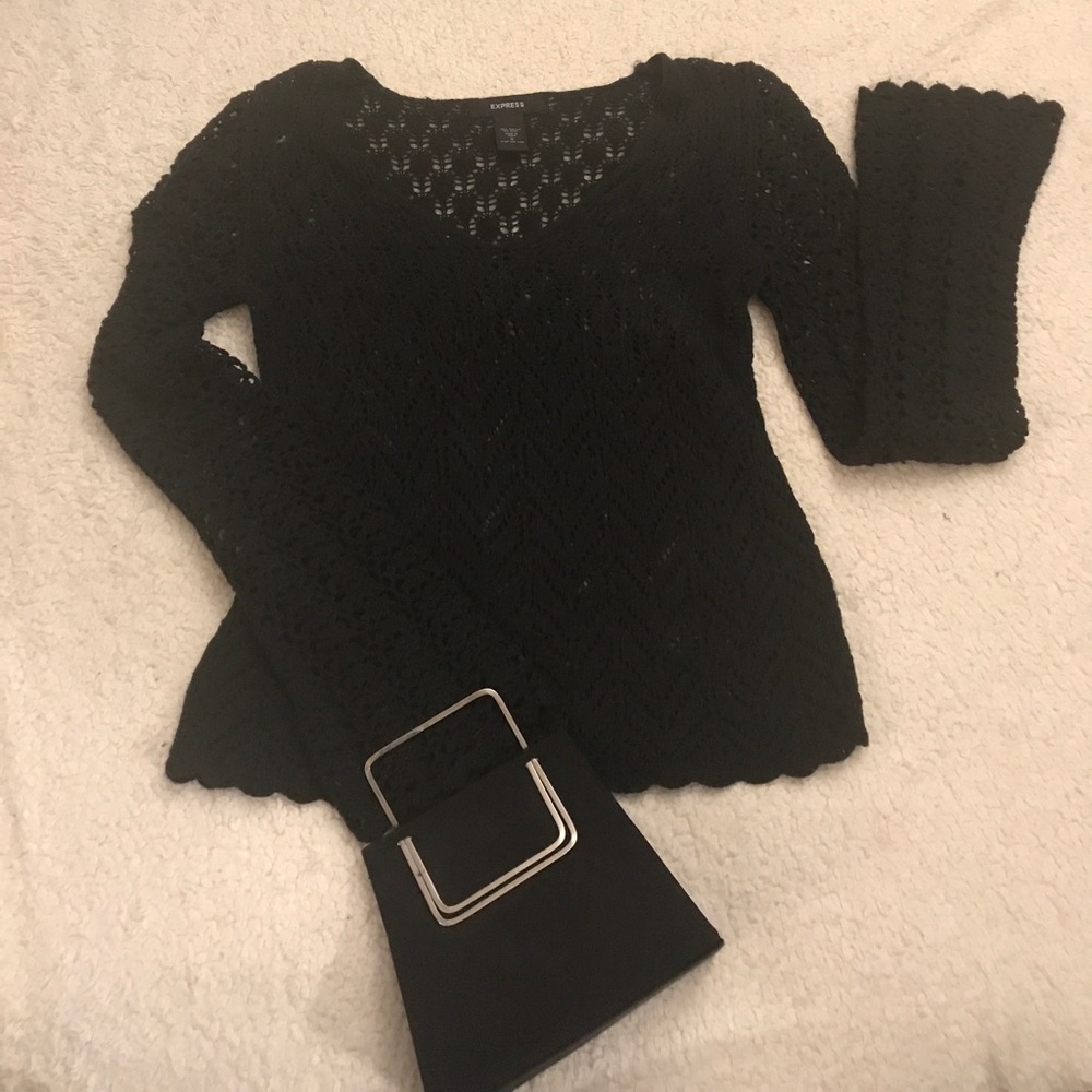 Express Crocheted sweater size small