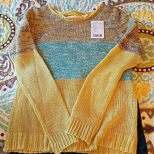 Anthropoligie Color Block Sweater