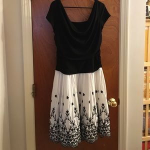 Dress with flowers on it