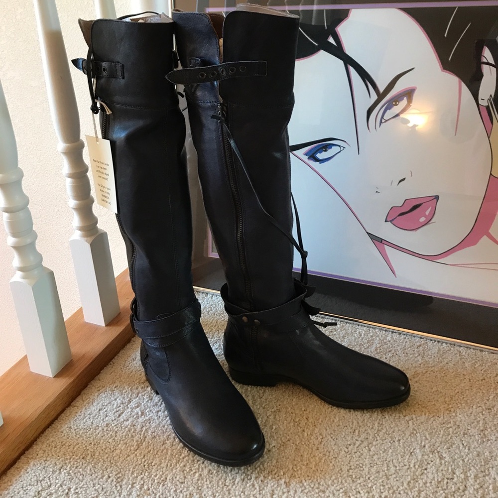 UGG NICOLETTA LUXURY RIDING BOOTS SPECIAL EDITION SOLD OUT LAMBSKIN SZ: 7 1/2-38 - Picture 1 of 8