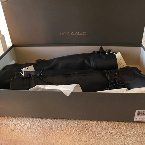 UGG NICOLETTA LUXURY RIDING BOOTS SPECIAL EDITION SOLD OUT LAMBSKIN SZ: 7 1/2-38 - Picture 4 of 8