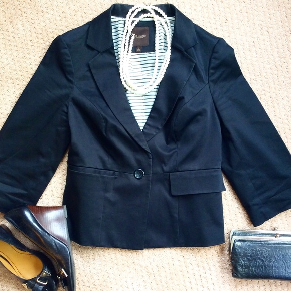 The Limited Jackets & Blazers - The Limited Fitted 3/4 Blazer
