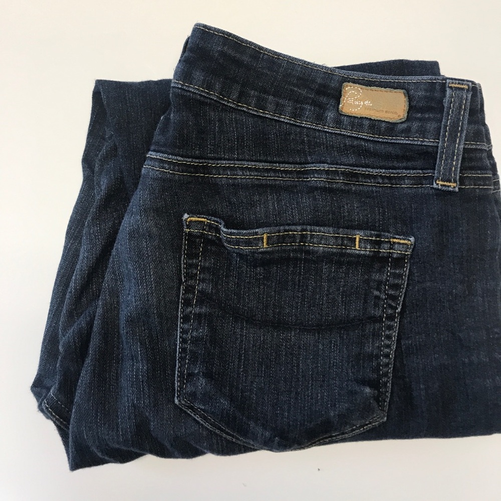 Dark wash skinny jeans