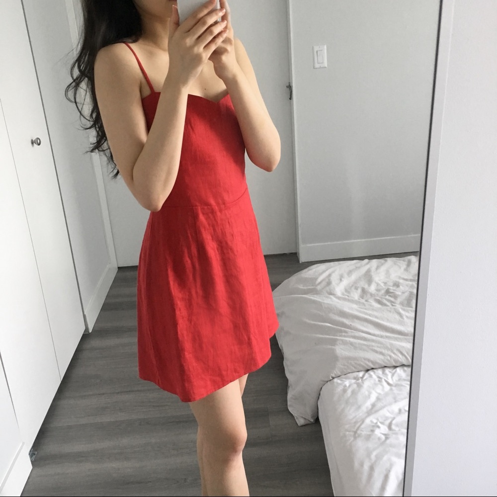 Reformation red dress