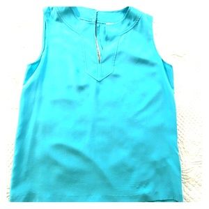 Kate Spade turquoise silk tank size 4