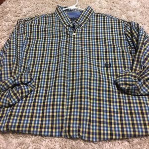 Chaps plaid button down shirt