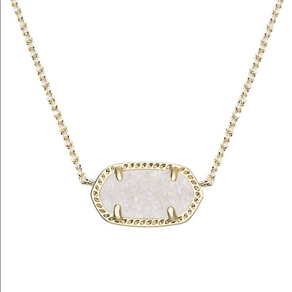 Kendra Scott Iridescent Drusy Elisa necklace