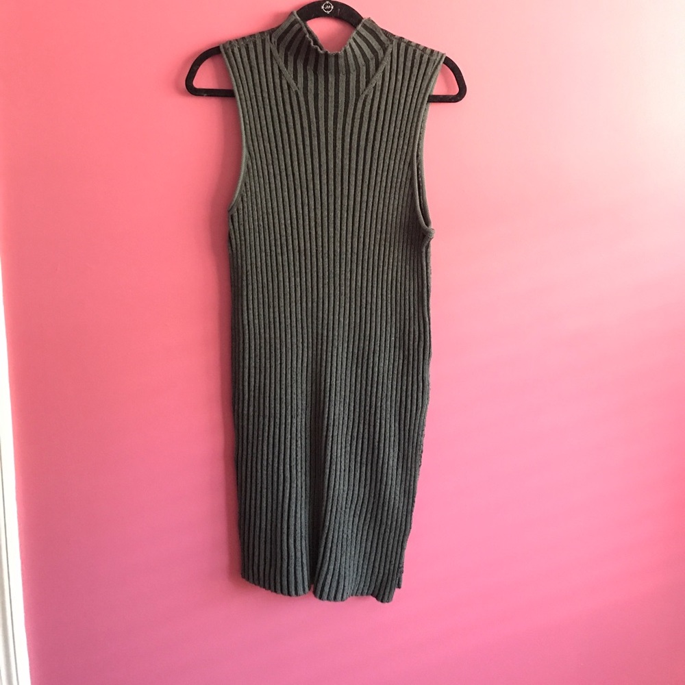 Knit sweater body con dress
