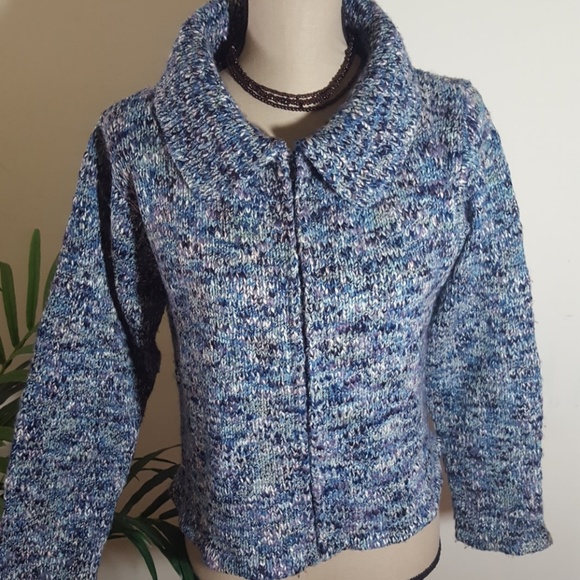 Wind River zipper up blue cardigan . Size M - Picture 1 of 6