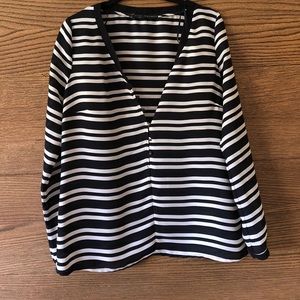 Zara striped blouse