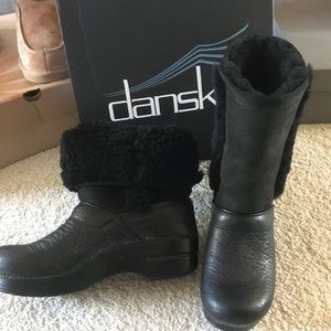 dansko shearling boots