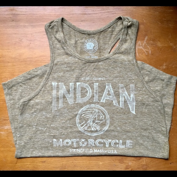 Lucky Brand Tops - Lucky Brand Indian Motorcycle Graphic Tank