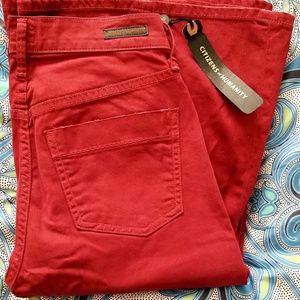 NWT Citizens of Humanity Angie Red Super Flare 26