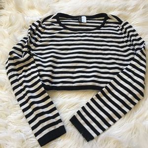 Thick Striped Crop Top
