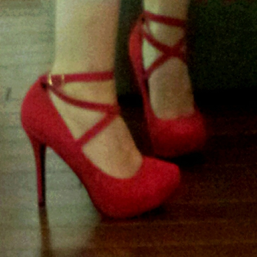 Strappy Red Heels