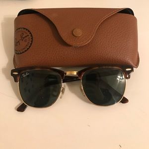Ray-Ban tortoise shell Clubmaster sunglasses