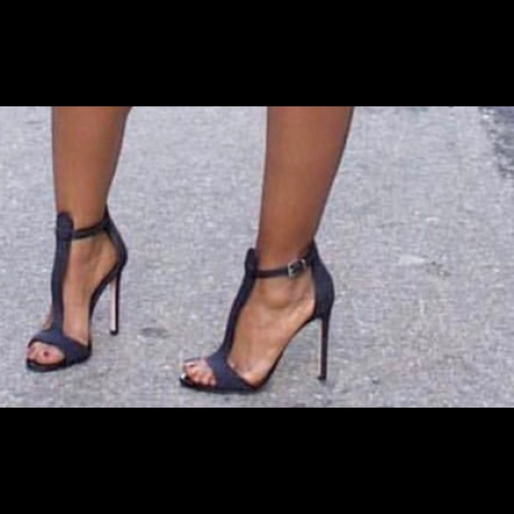 Brian Atwood Leigha Tstrap Stilletto 7.5,  Black