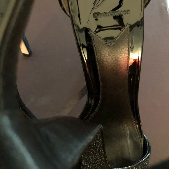 Brian Atwood Leigha Tstrap Stilletto 7.5,  Black - Picture 7 of 7