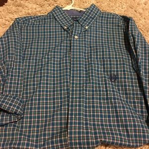 Chaps plaid button down shirt