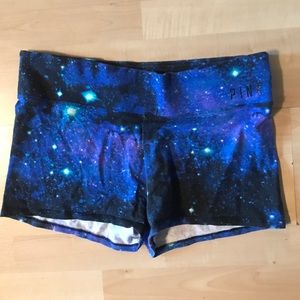 VS PINK galaxy yoga shorts