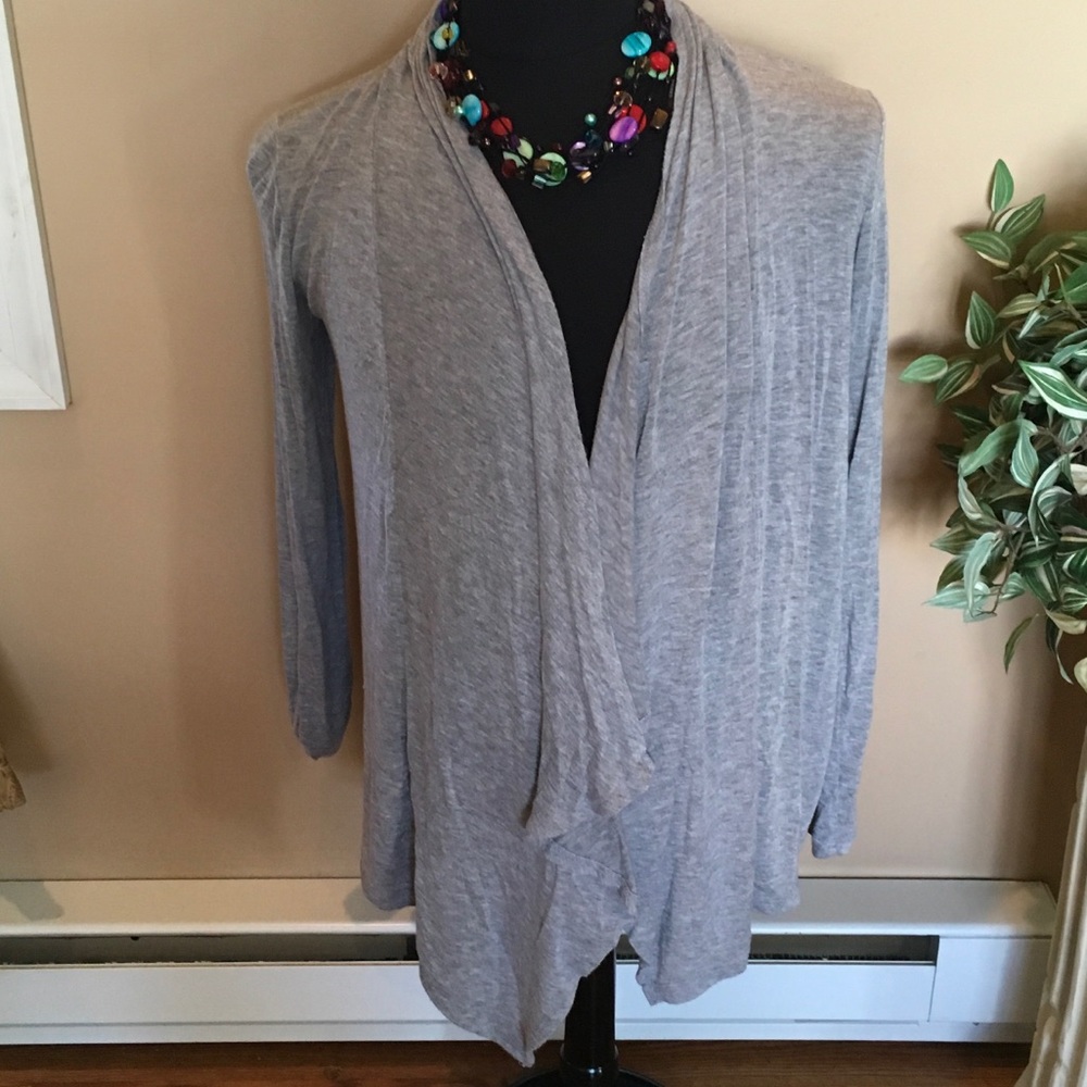 Grey Forever 21  long open sweater