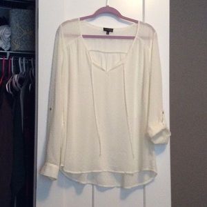 The Limited Cream Textured Blouse -XL
