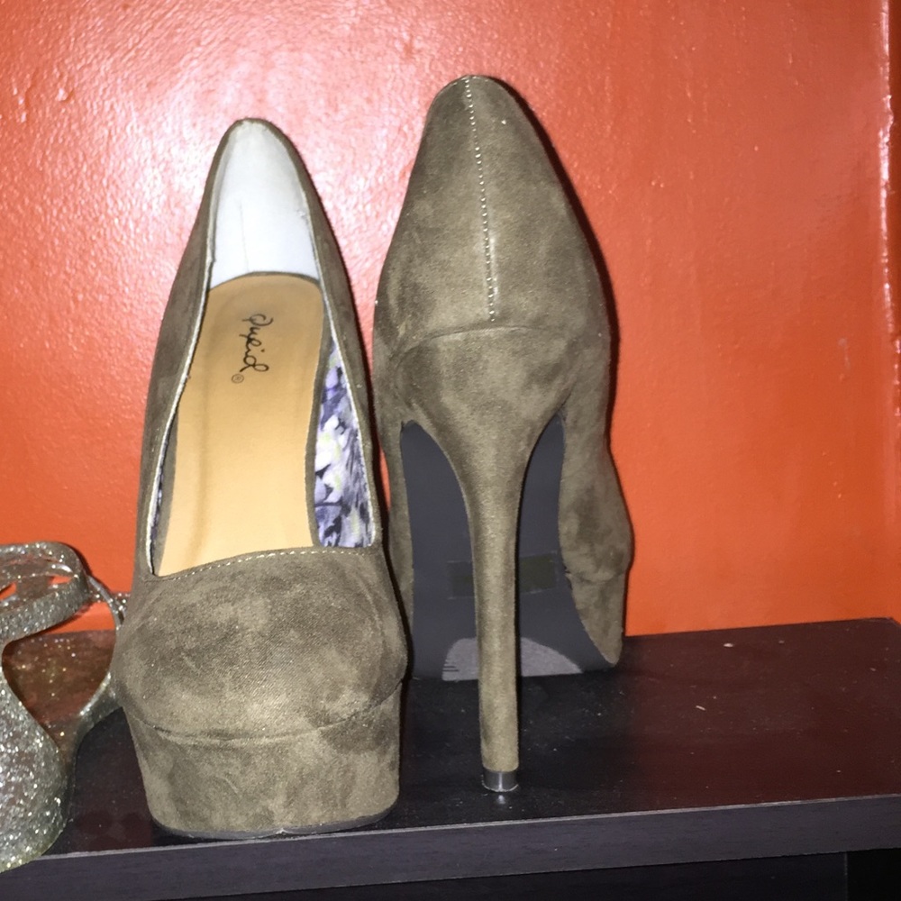 Suede Heels