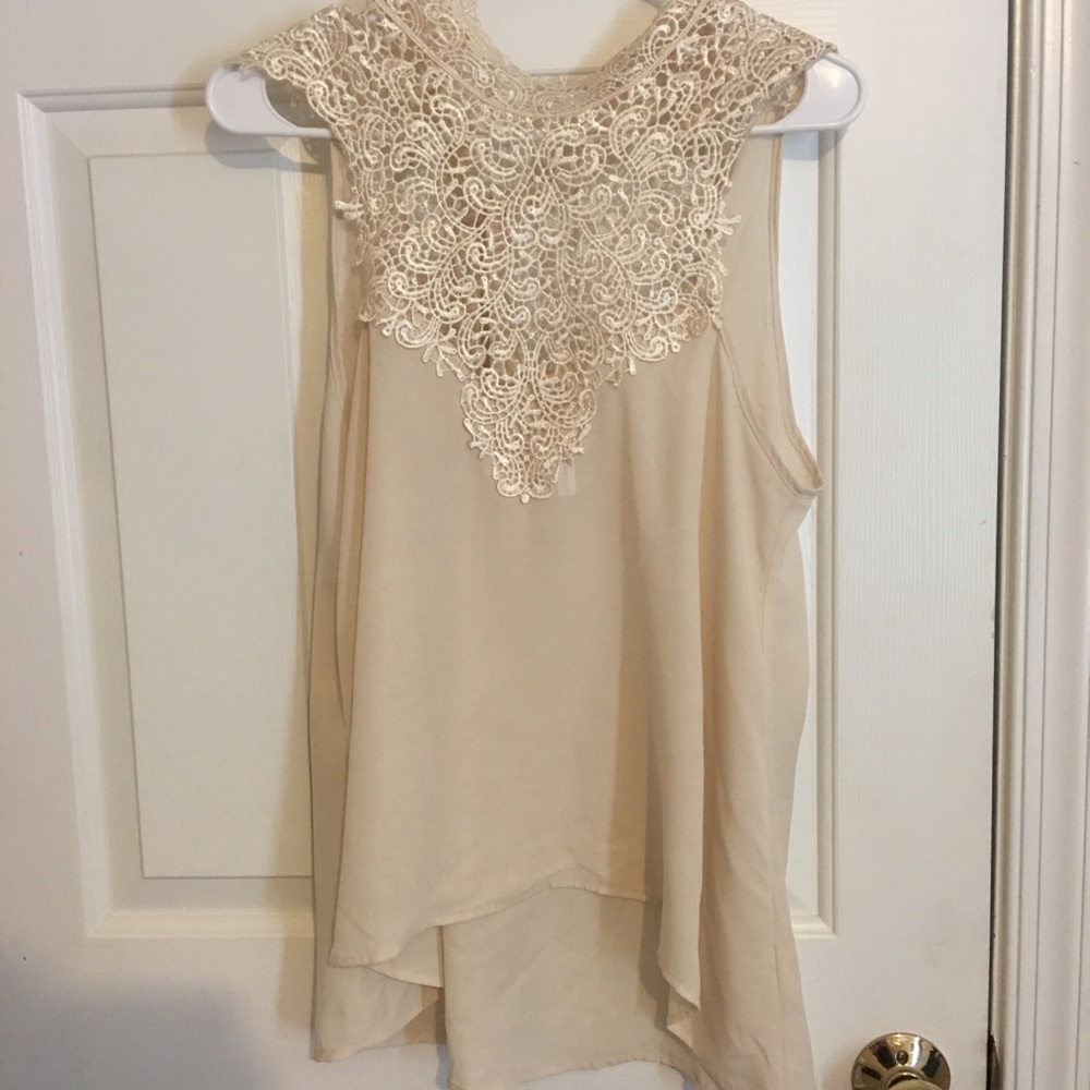 Beautiful cream vintage inspired blouse