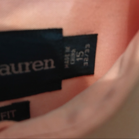 Ralph Lauren Polo Dress Shirt Mens size 15 32/33 - Picture 3 of 4