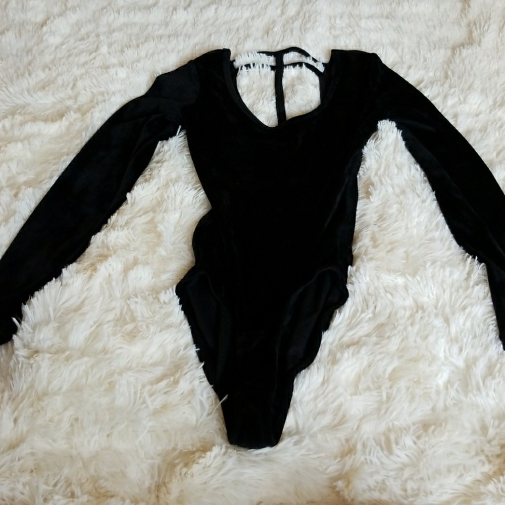 Velvet body suit