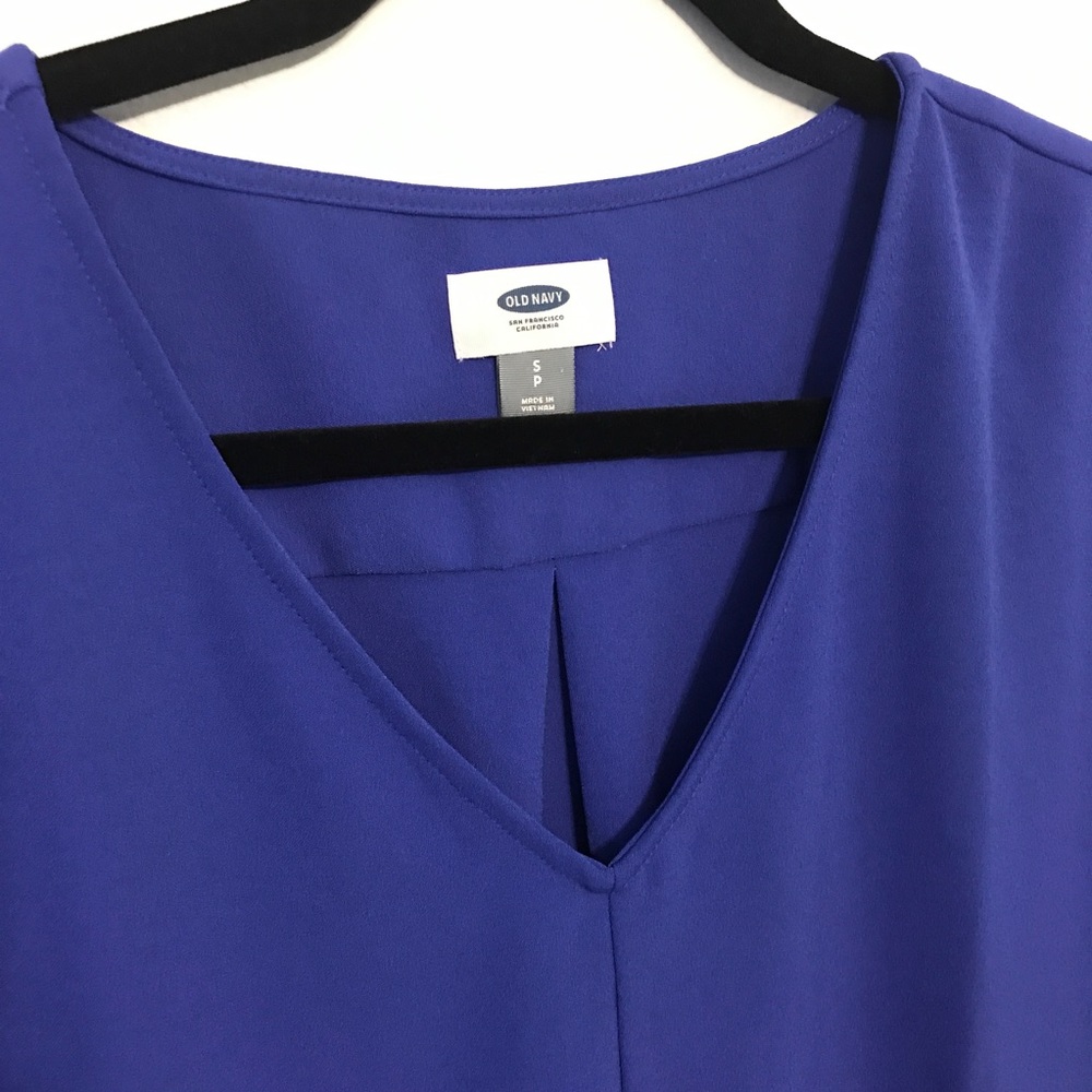 V neck blue dress - Picture 2 of 5