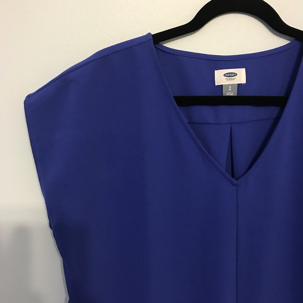 V neck blue dress - Picture 3 of 5