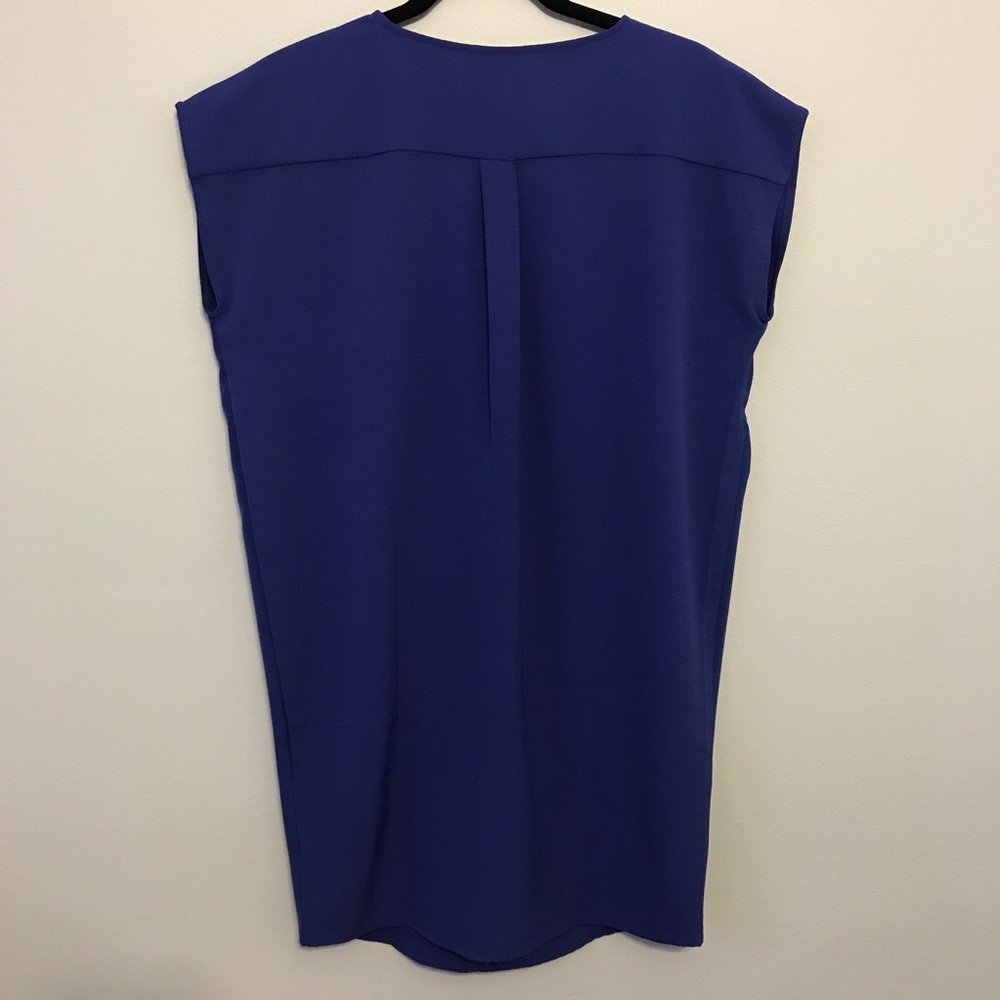 V neck blue dress - Picture 4 of 5