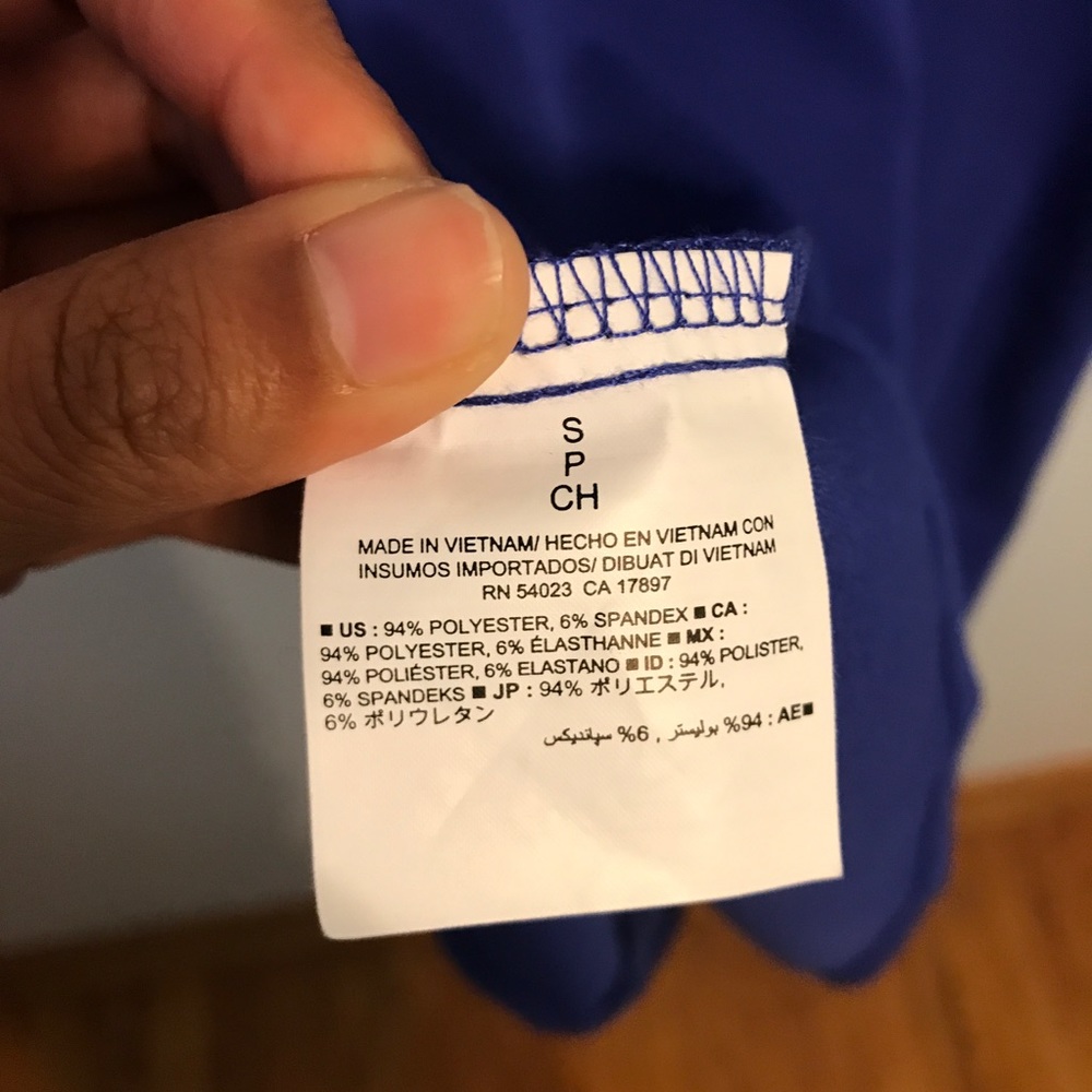 V neck blue dress - Picture 5 of 5