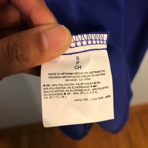 V neck blue dress - Picture 5 of 5